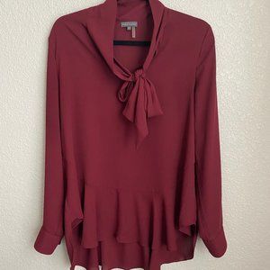 Vince Camuto tie neck blouse